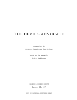 The Devil`s Advocate
