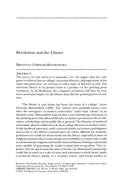 Revolution and the Library