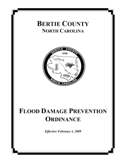 Flood Damage Prevention Ordinance