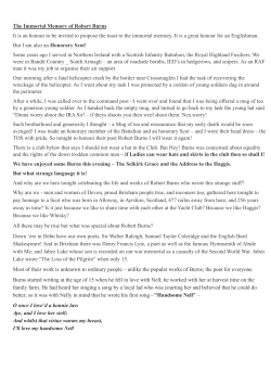 The Immortal Memory of Robert Burns5