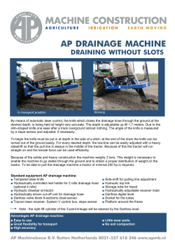 Drainage machine