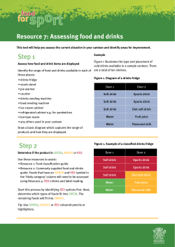 Food for Sport Guidelines Resource 7
