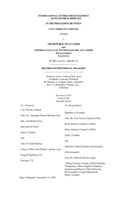 City Orient - Provisional Measures