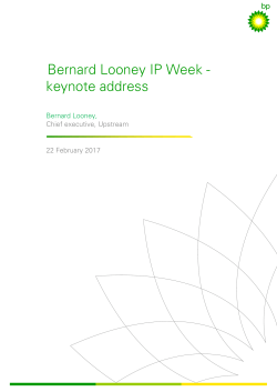 Bernard Looney IP Week - keynote address