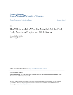 The Whale and the World in Melville`s Moby-Dick