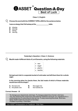 Class 3 | English Choose the word with the CORRECT SPELLING
