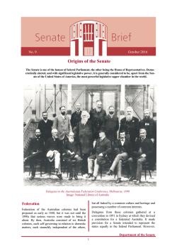 Senate Brief No. 9 - Parliament of Australia