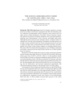 the school desegregation crisis of cleveland, ohio, 1963-1964