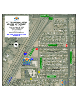 location map - City of North Las Vegas