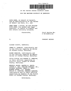 Horn v. Oldham County Consent Decree