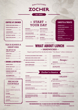 Our DAY-menu - Carlton Hotel Collection