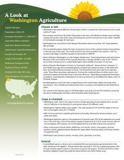 A Look at Washington Agriculture