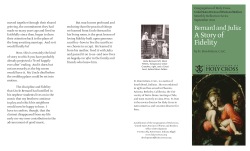 A Story of Fidelity - Congregation of Holy Cross