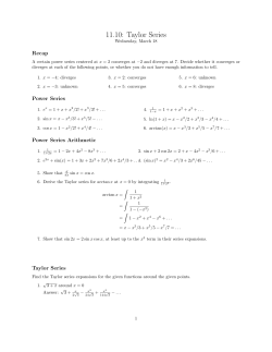 11.10: Taylor Series