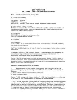 New York State Laws Concerning Balloons
