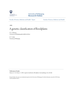 A genetic classification of floodplains - Research Online