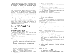 Making words agree