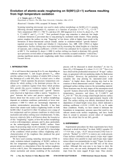 Evolution of atomic-scale roughening on Si[001]