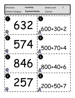 Structure Grade Level Content Category Section Fan-N