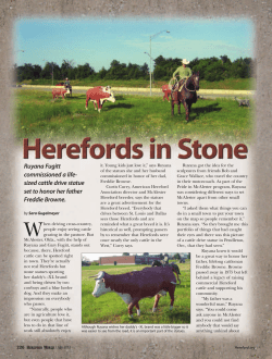 Ruyana Fugitt commissioned a life- sized cattle drive statue set to