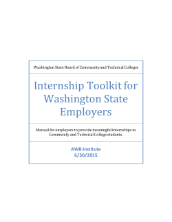 Internship Toolkit for Washington State Employers