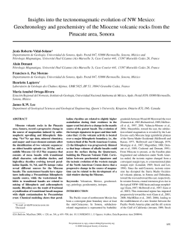 Geochronology and geochemistry of the Miocene volcanic rocks