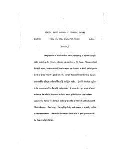 Elastic waves guided by isotropic layers