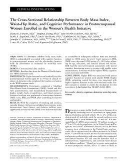 The cross-sectional relationship between body mass index, waist