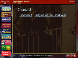 Cold War. - George West ISD