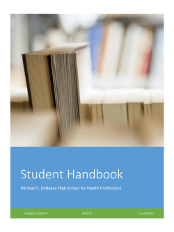 Student Handbook