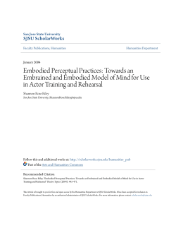 Embodied Perceptual Practices: Towards an