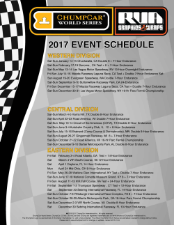 2017 schedule