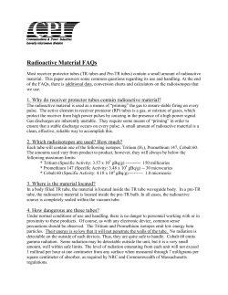Radioisotope FAQs