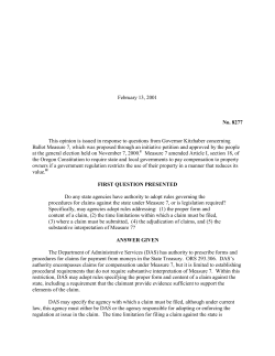 OP 8277, February 13, 2001 - Oregon Department of Justice