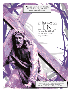 March 5, 2017 - Blessed Sacrament Catholic Church