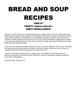 BREAD AND SOUP RECIPES