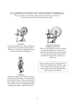 CLASSIFICATION OF SPINNING WHEELS