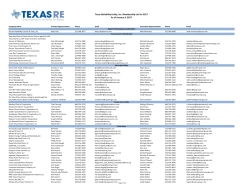 2017 Texas Reliability Entity Inc Public Membership List
