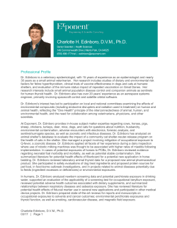 Charlotte H. Edinboro, DVM, Ph.D.