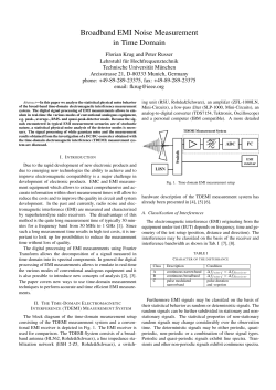 Broadband EMI Noise Measurement in Time Domain