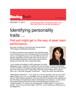 Identifying personality traits