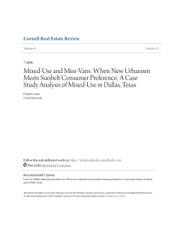 Mixed-Use and Mini-Vans: When New Urbanism Meets Sunbelt