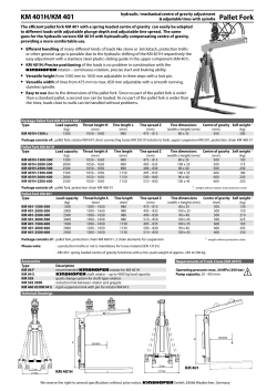 Pallet Fork KM 401H/KM 401
