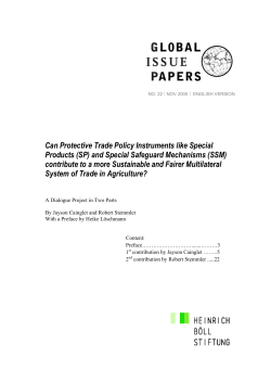 Special Products and Protection Mechanisms