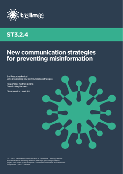 ST3.2.4 New communication strategies for