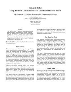 Odin and Hodur: Using Bluetooth Communication for Coordinated