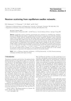 Neutron scattering from equilibrium-swollen networks