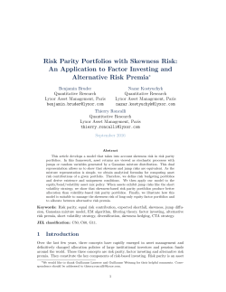 Risk Parity Portfolios with Skewness Risk