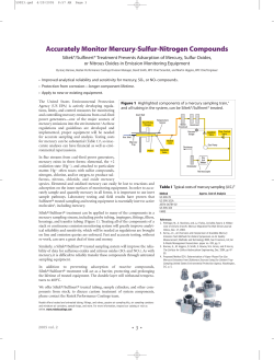 Accurately Monitor Mercury-Sulfur-Nitrogen Compounds
