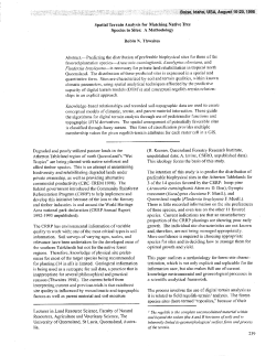 Spatial Terrain Analysis for Matching Native Tree